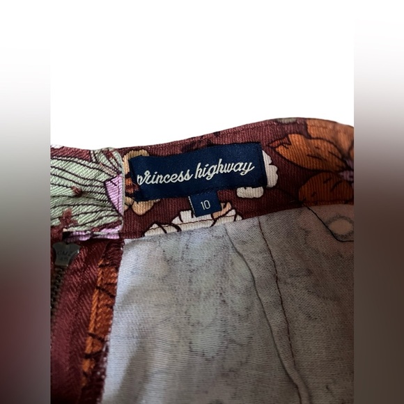 Princess Highway Brandy Mini Skirt 70s Retro Floral Size 10 AU/6 US Boho Preppy - Picture 2 of 4